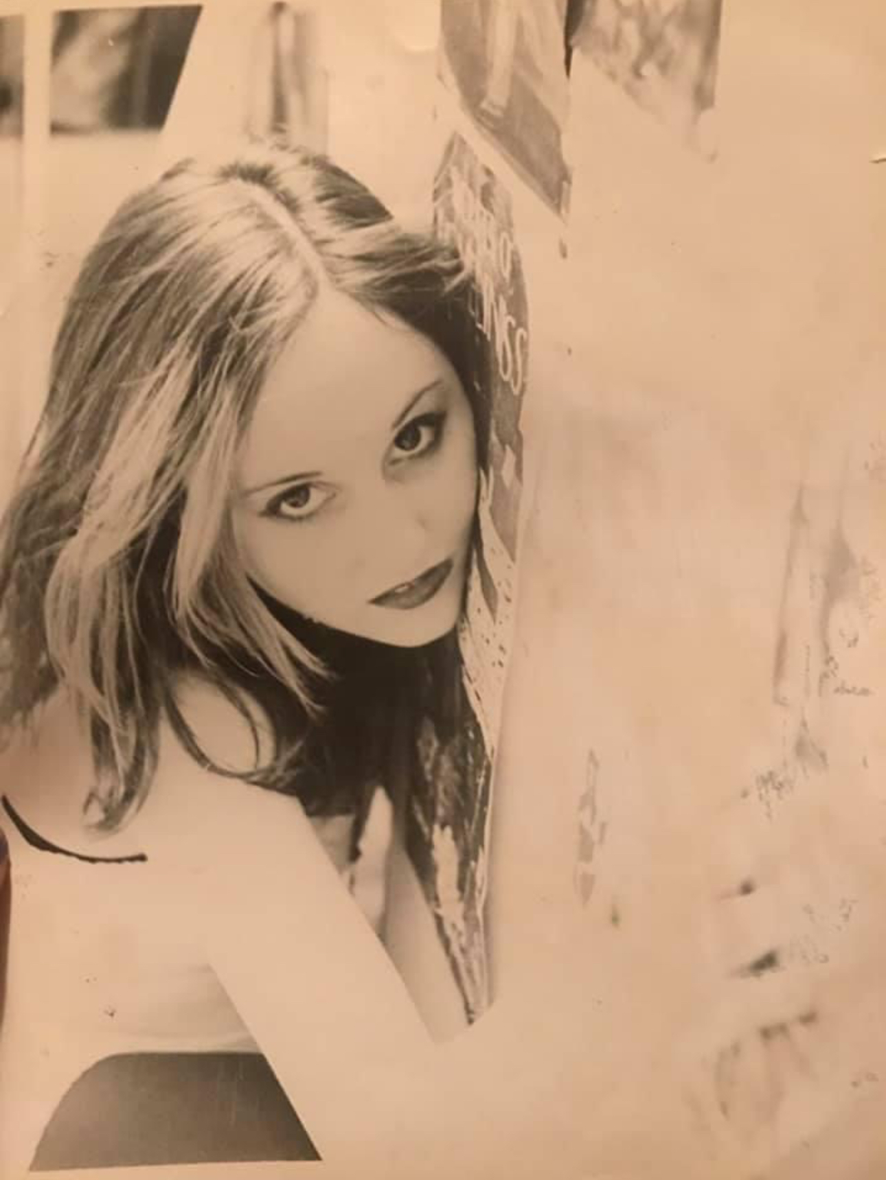 Kim at eighteen years old